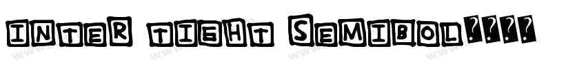 Inter Tight semibol字体转换